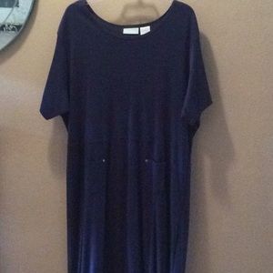 Navy blue maxi dress